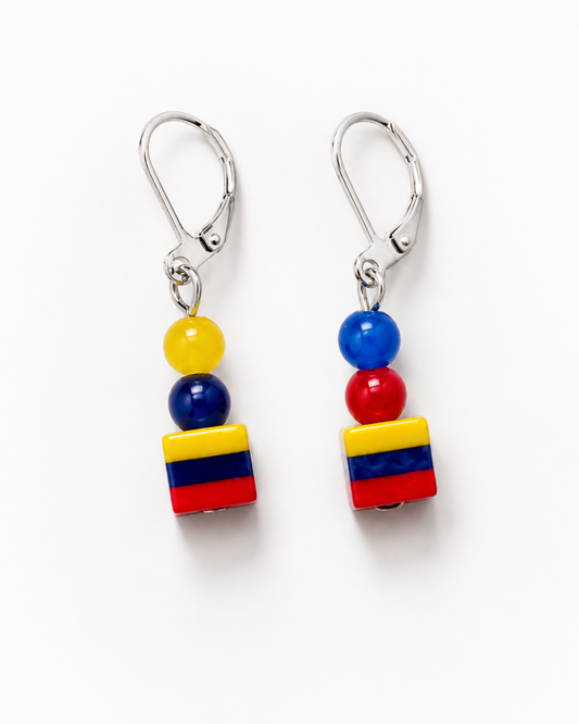 Aretes Bandera Colombia