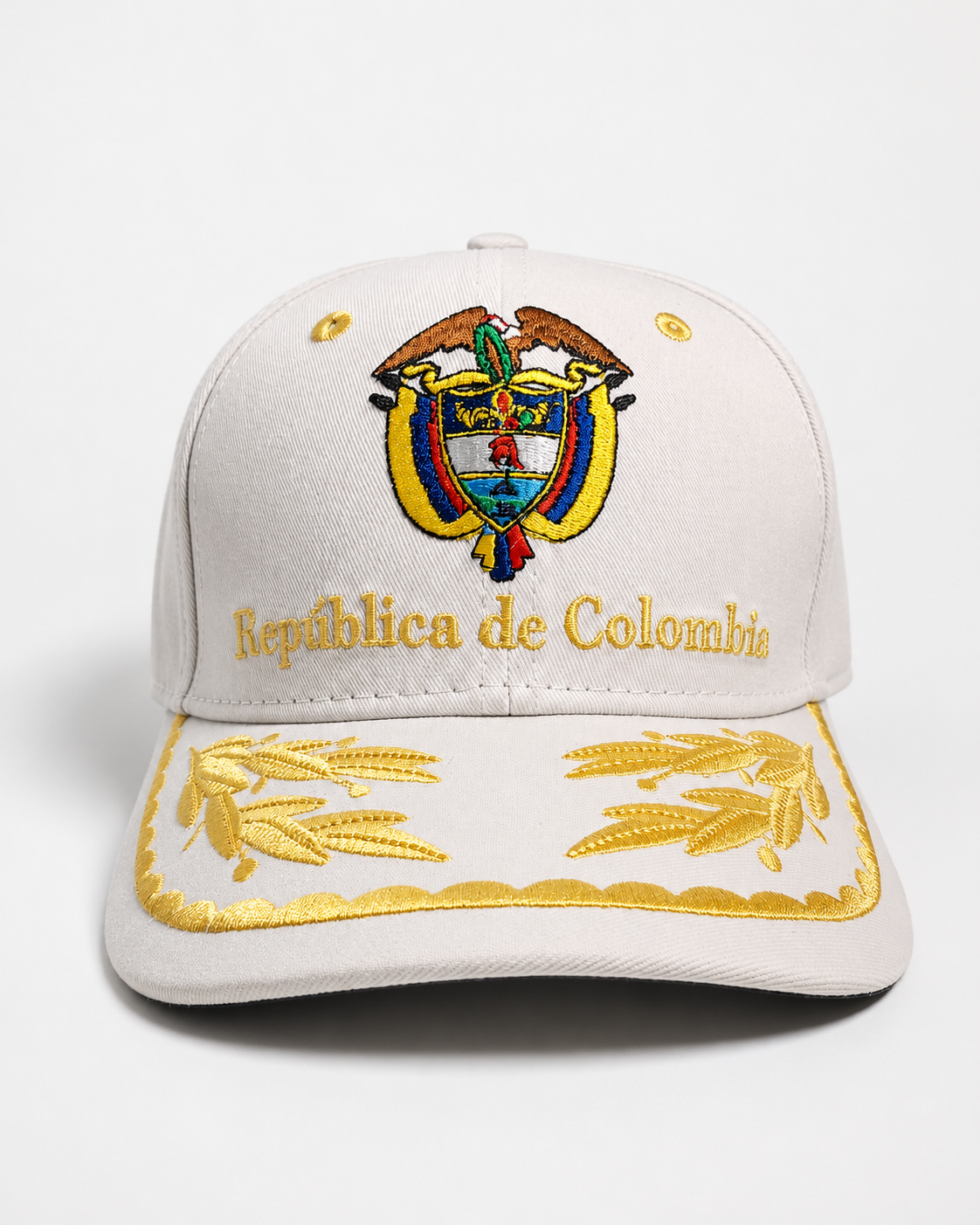 Gorra República de Colombia – Escudo Nacional Bordado