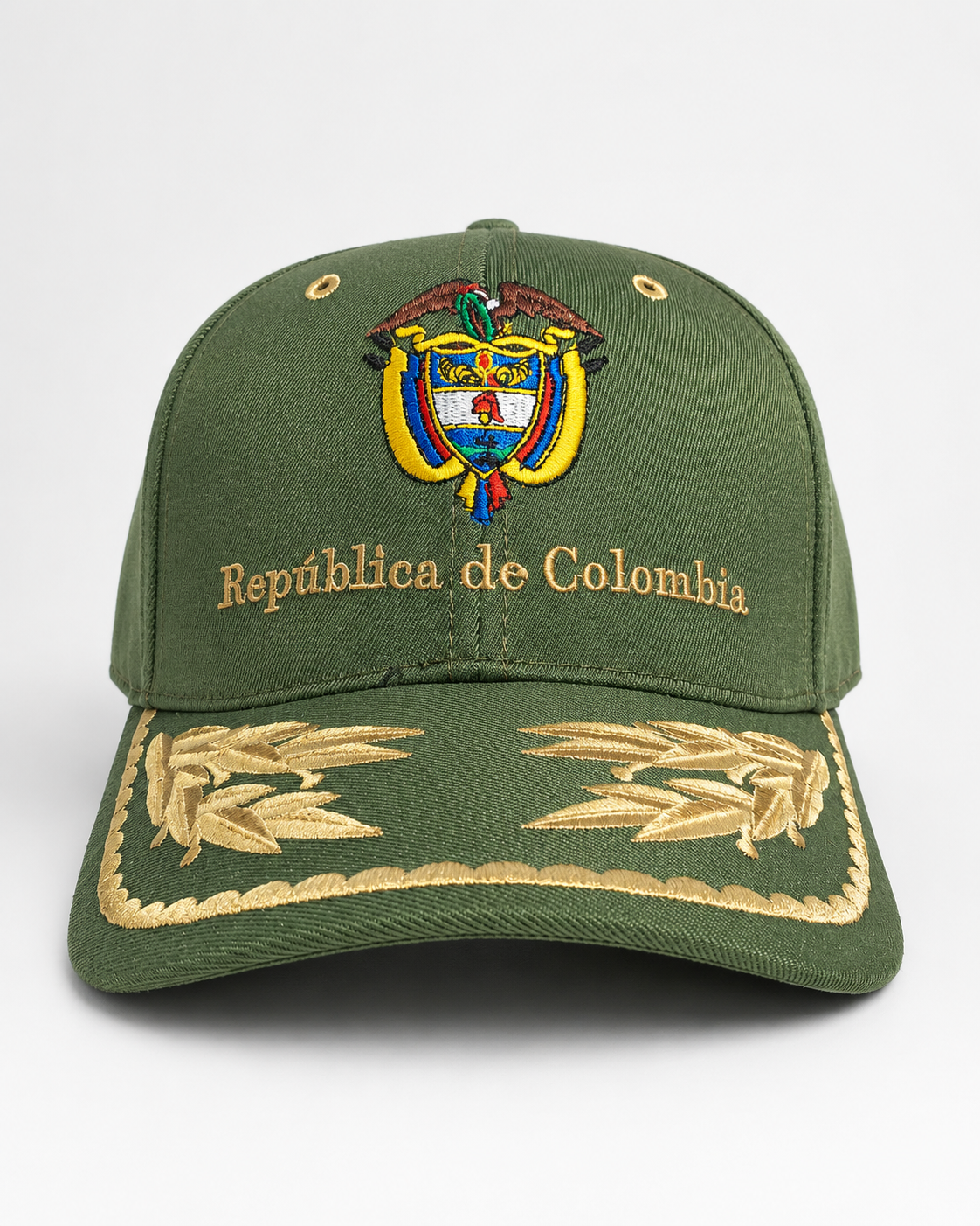 Gorra República de Colombia – Escudo Nacional Bordado