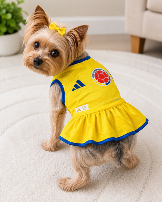 Vestido Futbolero Colombia para Perritas