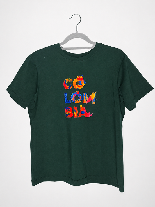 Camiseta Colombia Color Print